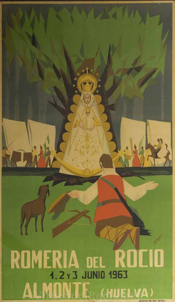 Romería de Nuestra Señora del Rocío 1963 El Rocío